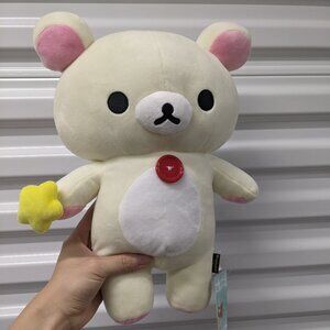 ⭐️San-X Rilakkuma KORILAKKUMA HOLDING STAR Plush / 14” / Kawaii / BRAND NEW⭐️